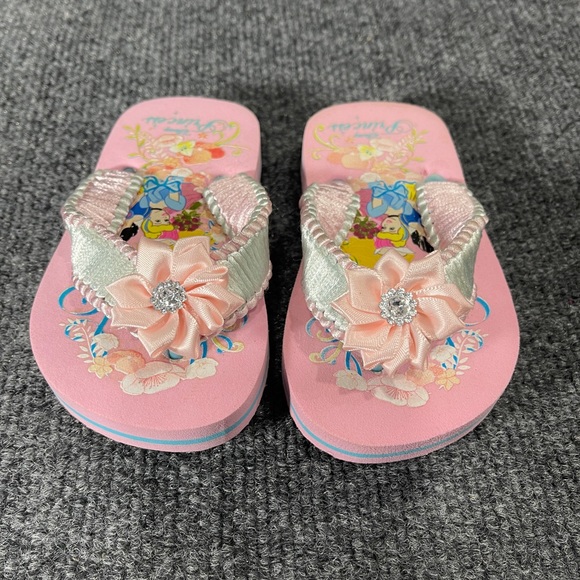 *NWT  Disney Princess Handmade Flip Flops Sz 5-6 - Picture 7 of 11